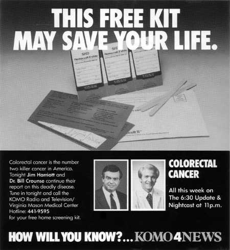 KOMO News 4 Seattle Times print ad